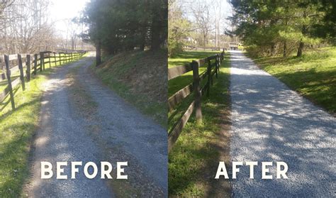 stone driveway restoration